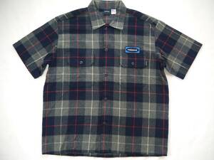 近年モデル Fresh jive フレッシュジャイブ 半袖ネルシャツ(L) アメリカ製 FRESHJIVE Workers Shirt