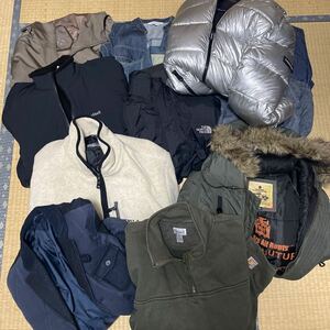 22 ブランド古着 大量　まとめ売り　アウター　ブルゾン　Carhartt カーハート　カルバンクライン　ノースフェイス　他　男女MIX 