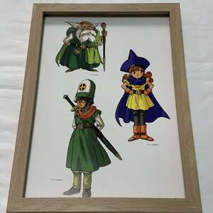 ドラゴンクエスト イラスト 額装品 B5サイズ 鳥山明 ポスター風 インテリア とりやまあきら DRAGON BALL/ブライ クリフト アリーナ