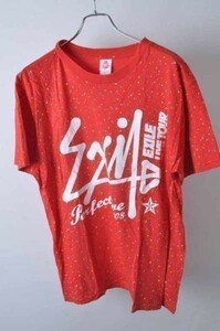 lql4-1402　EXILE レッド系ライブ半袖Tシャツ　サイズL