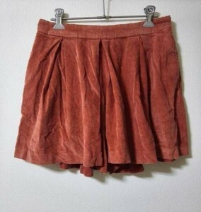 jjyk4-224 NICE CLAUP lady's culotte corduroy tea M