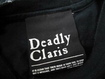 assk6-1303☆　■■Deadly Claris■■　半袖プリントTシャツ　トップス　バックプリント　ダメージ加工　丸首　ブラック　_画像10