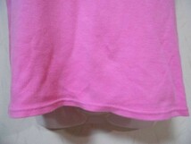 mk308　PBC　■ボックスロゴTシャツ■　ピンク　フロントにラメ入りのロゴプリント　コットンストレッチ素材　M相当_画像6
