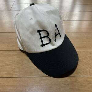 G-12　A BATHING APE/エイプ（NOWHERE・日本製）　サイズ M・白×黒！ CAP・帽子 ビンテージ・オールド