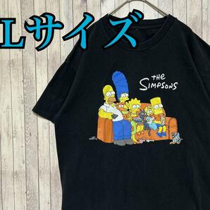 古着The Simpsons シンプソンズ キャラ sizeL Tシャツ 半袖 輸入品 春服 夏服 海外古着 テレビ アニメ キャラクター　トップス　可愛い