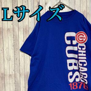 古着　MLBプロチーム　Tシャツ　size L シカゴカブス　メジャーリーグ　野球　アメカジ　スポーツMIX 夏服　春服 　ロゴ　ビッグプリント