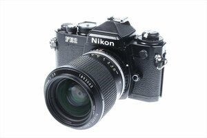 ニコン Nikon FE2 ブラック ＋ NIKON LENS SERIES E ZOOM 36-72mm 1:3.5 レンズ 一眼レフ フィルムカメラ ジャンク 3564kbcz