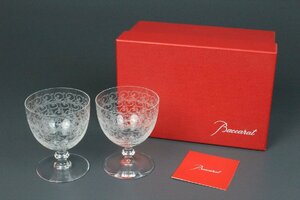 Baccarat バカラ ローハン ワイングラス ２個セット ペア ブランド洋食器 クリスタル ガラス インテリア 箱付 3714kbdz