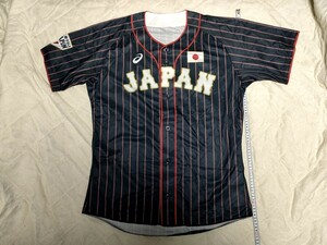 WBC 野球 日本代表 ユニフォームシャツ 侍ジャパン ベースボール Fサイズ☆SAMURAI JAPAN☆アシックス