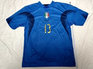 サッカーイタリア代表ユニフォーム☆Mサイズ☆PUMAプーマ☆背番号13☆Italia FIGC☆ブルーユニフォーム☆