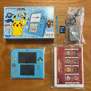 ニンテンドー2DS / ポケットモンスター サン・ムーン / ライトブルー / 任天堂 Nintendo / 良品 レア