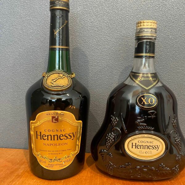 古酒HennessyXO コニャック 金キャップ　ブランデー 2本セット