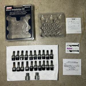 希少BBS PLGM6028BI インストレーションキット ボルトタイプ M12 P1.5 60°テーパー MINI VW プジョー マックガード ロックボルト