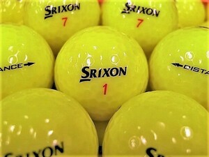 ●厳選美品●スリクソン ディスタンス SRIXON【DISTANCE】2015年モデル イエロー 50個 ロストボール●