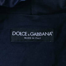 幻級銀プレートDOLCE&GABBANAパーカートリコロールカラーリブトラックジャケットL~M銀メタルプレート46黒タグドルガバ ドルチェ&ガッバーナ_画像9