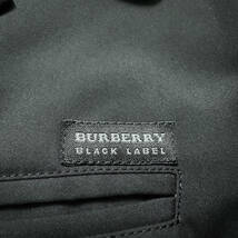 絶版極美品BURBERRY BLACKLABELナポレオンコートL～Mマリンチェスターコート黒ノバチェック柄大きいサイブラレバーバリーブラックレーベル_画像7