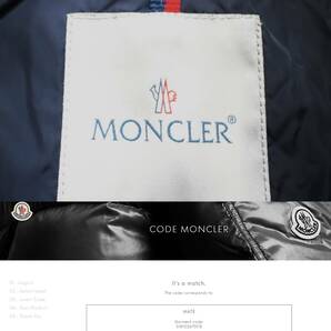 極美品MONCLERミリタリージャケットM-65認証済み確実正規品M~S袖ロゴワッペンブラックネイビー濃紺マウンテンパーカー0大きいモンクレールの画像2