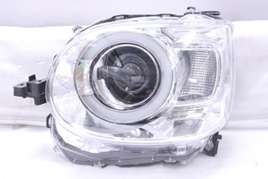 43-1412★美品★LED LA850S ムーブキャンバス★左ヘッドライト KOITO 100-6908D 打刻:RL ASSY メッキ 純正★ダイハツ (YM)