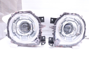 43-1388★LED JB64W ジムニー★左右ヘッドライト KOITO 100-5938G 打刻:3R メッキ 純正★スズキ (YM)