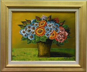 Art hand Auction Empfohlene Arbeit mit leuchtenden Blumensträußen, die sich leicht präsentieren lassen! Hisashi Tsuji Nr. 6 Blumen Ölgemälde 53 Jahre Erfahrung und Vertrauen - Masamitsu Gallery], Malerei, Ölgemälde, Stilllebenmalerei