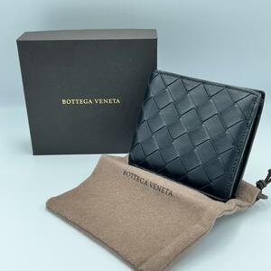 BOTTEGA VENETA マキシ コインパース付き二つ折りウォレット 黒