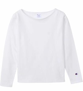 Champion(チャンピオン) レディース ロングTシャツ Lサイズ 長袖Tシャツ カットソー　COTTON USA 