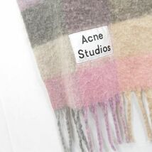 Acne Studios モヘアチェックスカーフ マフラー/アクネ　0305_画像3