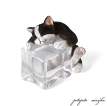 ICE ANIMALS キャット ハチワレ 置物 オブジェ 猫 ネコ_画像1