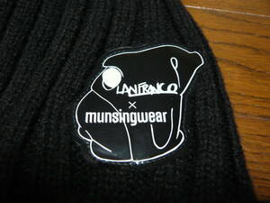  new goods Munsingwear wear Munsingwear knit cap knitted cap black 