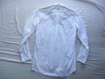I K E BEHAR アイクベーハー　コットンオックス素材　ボタンダウンシャツ　サイズ 14 1/2 - 32 ホワイト　ペルー製_画像4