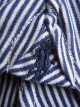 RALPH LAUREN ラルフローレン　ストライプ柄　ニットシャツ　サイズ 15 1/2 / 39 ホワイト×ネイビーのストライプ柄_画像6