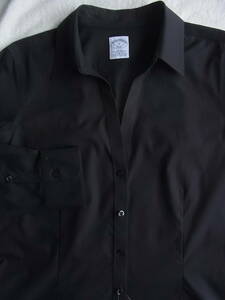 BROOKS BROTHERS ブルックスブラザーズ ストレッチブロード素材　ブラックシャツ　サイズ 10 未着用品