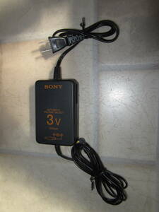 SONY 極細端子 AC POWER ADAPTOR AC-E313 DC3V 250mA AUTOMATIC VOLTAGE SELECT