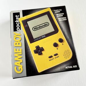 ☆未使用☆ゲームボーイポケット イエロー 本体 海外版☆任天堂 Nintendo GAMEBOY pocket GBP レア