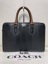 【良品】定価9.6万　コーチ メンテ済み　COACH メンズ　ビジネス 2way レザー　バッグ　ショルダーバッグ　ブリーフケース_画像7