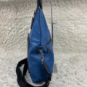 １円〜【現行・美品】coach コーチ 2way マンハッタンフォールドオーバー ビジネスバッグ トートバッグ COACH ショルダーバッグ レザーの画像4