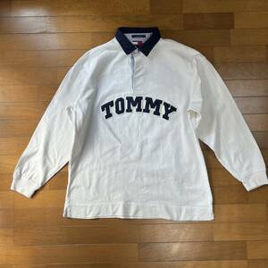 TOMMY HILFIGERトミーヒルフィガー ラガーシャツ 90年代 古着 L 長袖