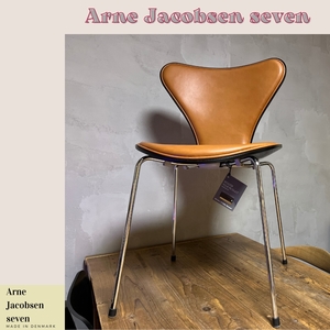 ②[ FRITZ HANSEN regular goods new goods unused half-price and downward from start ] seven chair front pa DIN g original leather a Rene Jacobsen 
