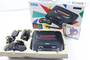 【ト静】 ★ SEGA MEGA DRIVE2 セガ メガドライブ2 本体 コントローラー 専用アダプター 他 中古現状品 画像参照 GC602GCG70