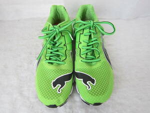 Puma Mobium Runner Elite( Puma mo Via m Runner Elite )(186688 08) fluorescence yellow green / black 27.US9 2013 year made ok2403B