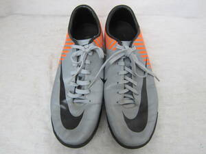 サッカートレーンニングシューズ　NIKE ナイキ マーキュリアル ビクトリーTF WC (409881 408) 灰黒オレンジ 26.5㎝ US8.5　10年製　ok2402A