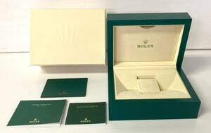 ★☆美品 純正 ROLEX ロレックス DAY-DATE デイデイト ベージュ 現行 Lサイズ 腕時計ケース BOX 箱 冊子 パスケース 74☆★