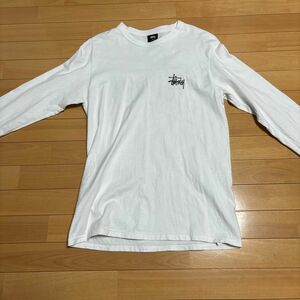 STUSSY Tシャツ ホワイト ロンT 白