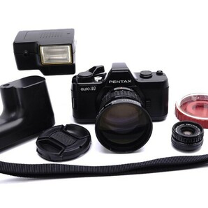 PENTAX ペンタックス Auto 110 Camera+24mm f2.8+70mm f2.8 Lens+ 110 Winder+AF100P Flash Set 良品～美品 の画像1