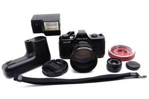 PENTAX ペンタックス Auto 110 Camera+24mm f2.8+70mm f2.8 Lens+ 110 Winder+AF100P Flash Set 良品～美品　