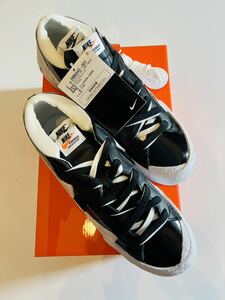 Nike Blazer Low Sacai Black Patent ナイキ ブレーザー ロー サカイ ブラック パテント サイズ9 新品未使用 箱付 