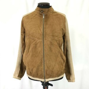 Versace Classic ★ Замшевая кожа x вязаная/однонациональная куртка [Men's M/Camel] Blouson/Jumpers ◆ PBH380