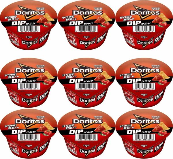 【108g×9個】【賞味期限2024年2月13日迄】訳あり食品ロス削減。Doritos（ドリトス）DIP サルサ（トマトソース）