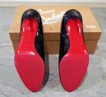【美品】クリスチャンルブタン Christian Louboutin シンプル ポンプ パテント カーフ 黒 靴 サイズ36（23㎝相当）_画像10
