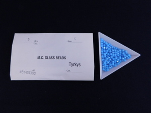 2452△未使用 チェコビーズ M.C.GLASS BEADS Tyrkys ターコイズ SUPERIOR CRYSTAL